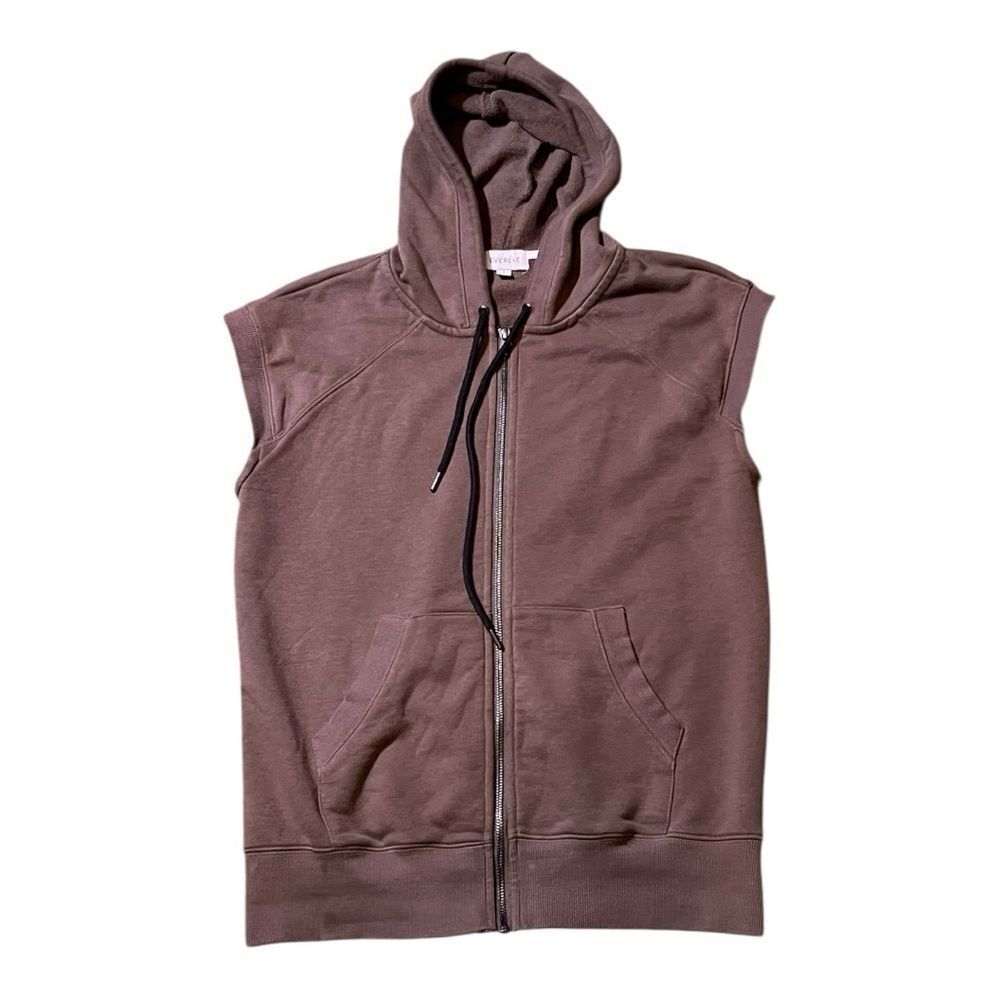 EVEREVE Hooded Oversized Vest size small Olive green
